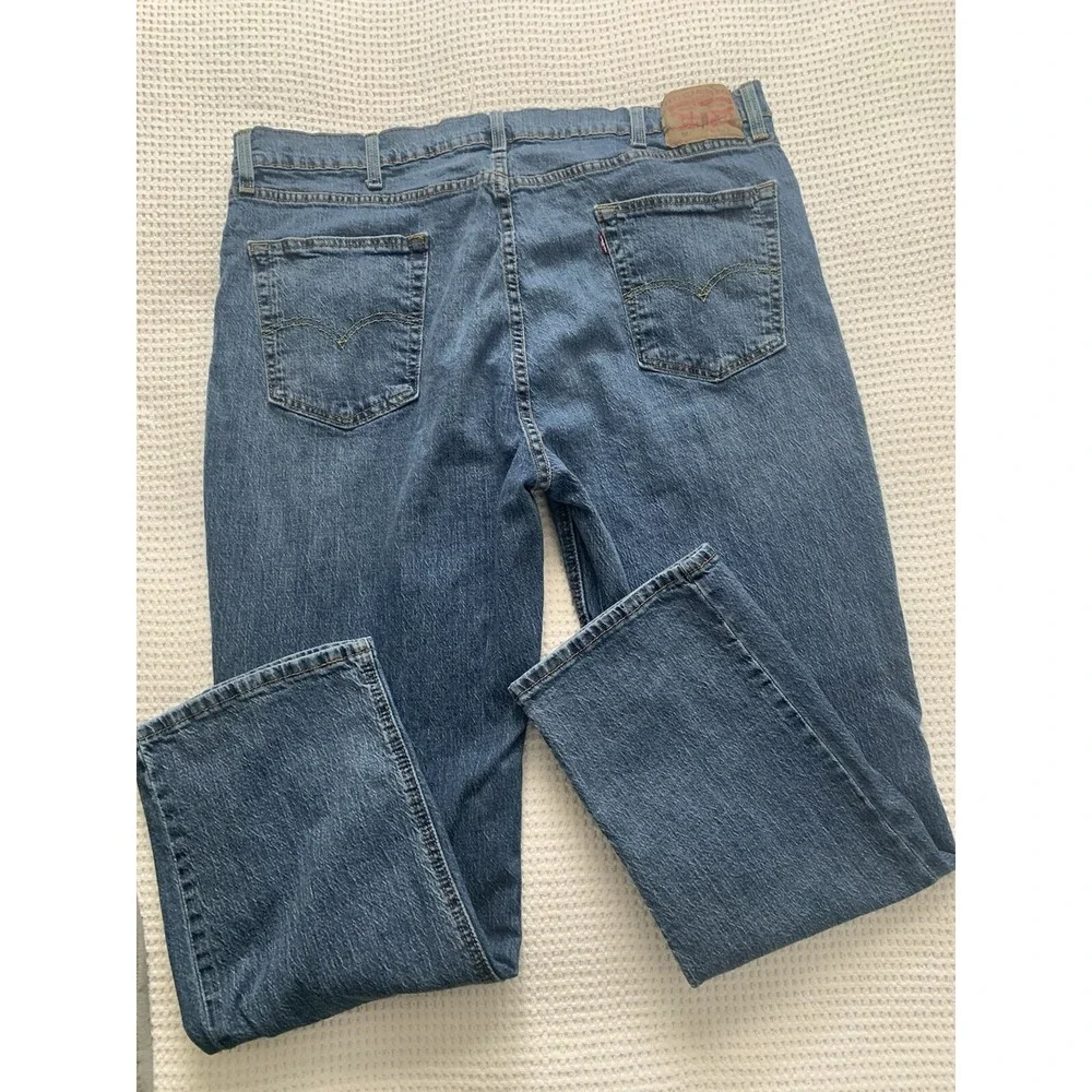Levi's Men's Straight Jeans Blue 42x30 Cotton Blend 541 Athletic Fit Medium Wash